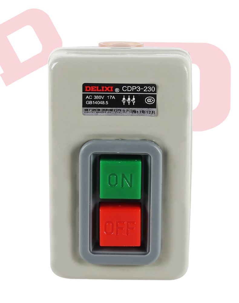 德力西動(dòng)力押扣開(kāi)關(guān)CDP3-230/BS230 切割機(jī)開(kāi)關(guān) 電動(dòng)機(jī)開(kāi)關(guān) 通用型押扣開(kāi)關(guān)