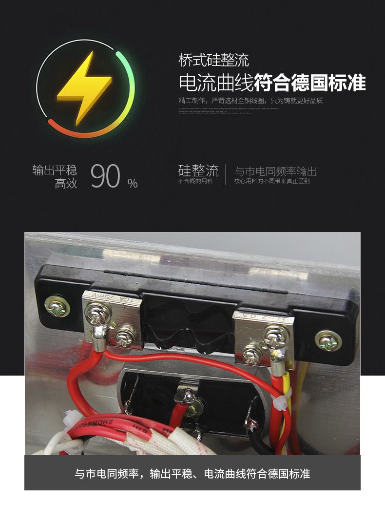 德力西硅整流充電機(jī) GCA-H 20A 6~24V可使用 3擋手動轉(zhuǎn)換 充滿電自動停止 電瓶充電器 直流充電機(jī)