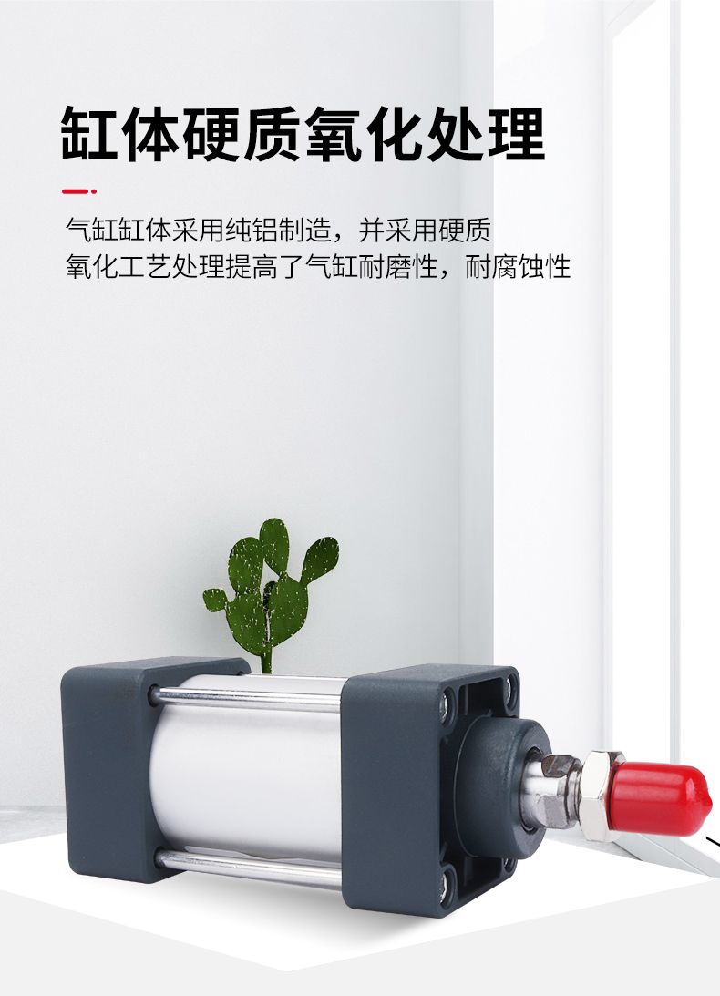 德力西SC氣缸 德力西氣缸 標準復動型氣缸 默認不帶磁不帶安裝支架 可定制帶磁氣缸 可搭配CS1-F/CS1-U磁性開關