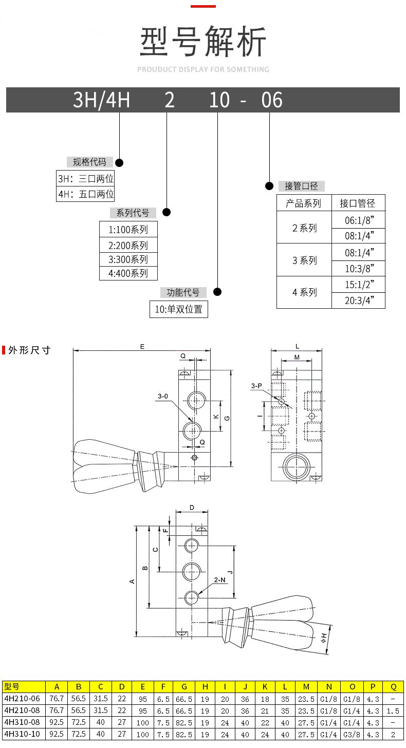 德力西3H210手扳閥 二位五通手動(dòng)閥 氣動(dòng)手扳閥 氣動(dòng)閥手動(dòng)開(kāi)關(guān) 手扳電磁閥
