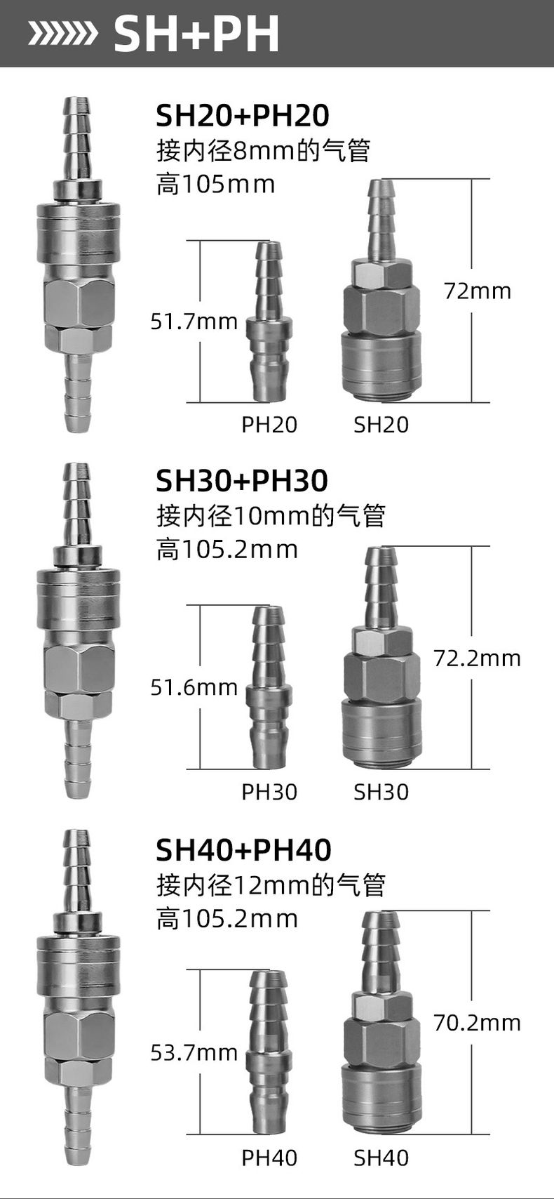 德力西C式快速接頭 C式快接帶自鎖氣動(dòng)接頭公母頭 氣動(dòng)空壓機(jī)氣泵軟管快速插頭 PU氣管快接頭