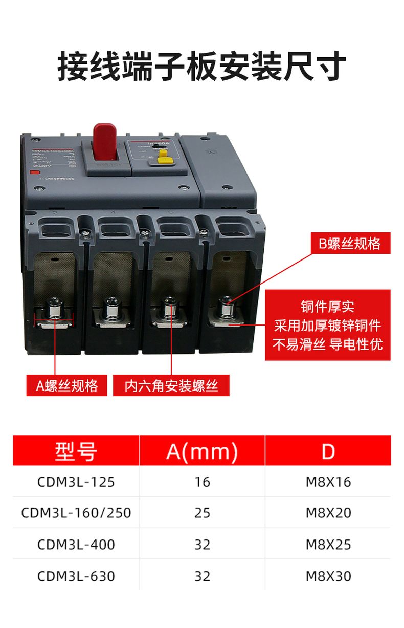 德力西CDM3LS塑殼漏電開關(guān) 漏電保護器3相4相 額定電流16A~800A 動作電流100/300/500mA可調(diào) 部分規(guī)格需要定貨